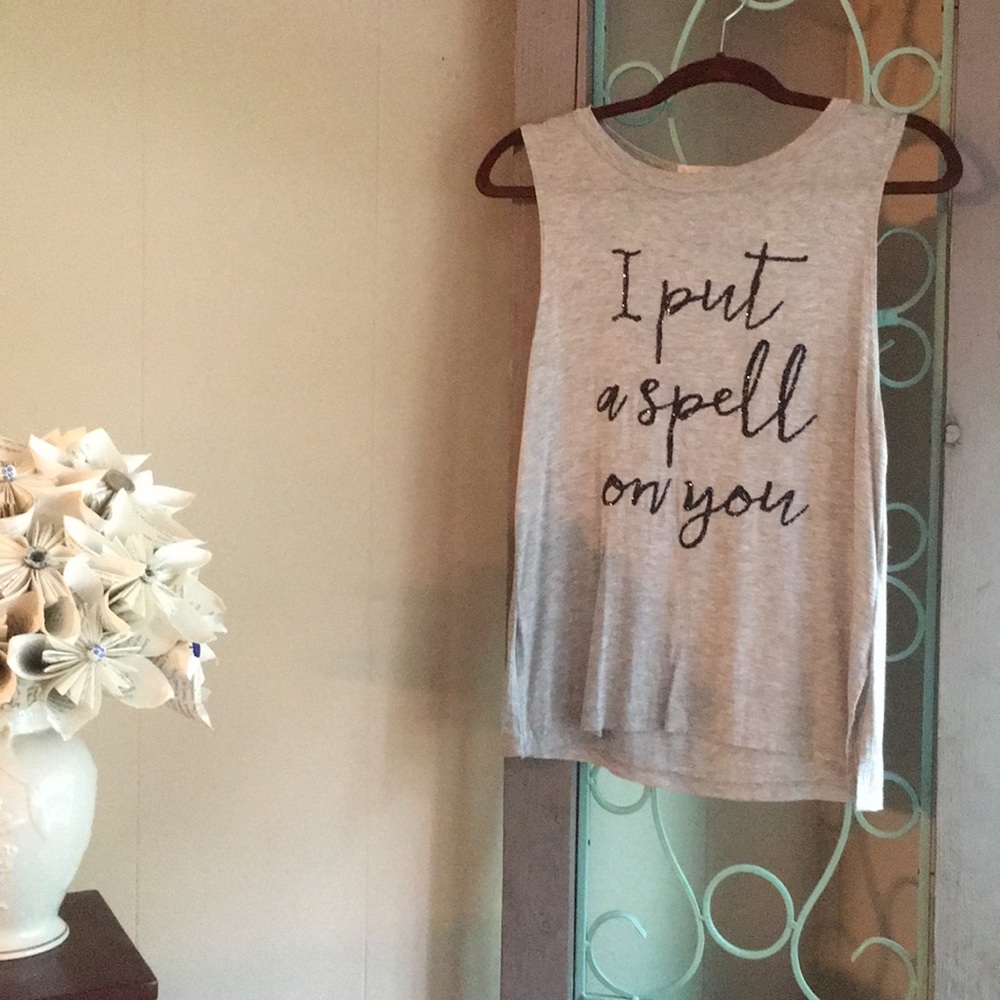 I Put A Spell on You Sequin Tank Top